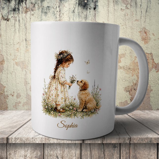 Mug Girl and Puppy (Créateur téléchargé)