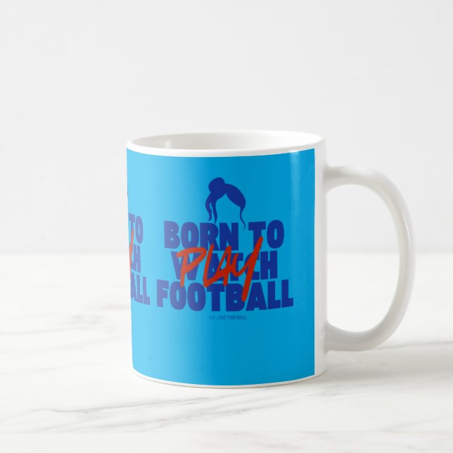 Mug Girl Born to Play Football (Droite)