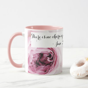 Mug Girl Jane Austen Emma Citation de livre Rose Rose
