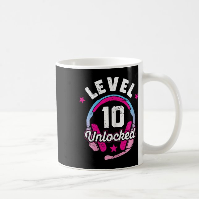 Mug Girl Level 10 jeu vidéo déverrouillé 10e anniversa (Droite)
