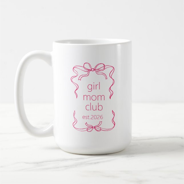 Mug Girl Mom Gift Personalized New Mom Gifts, First  (Gauche)