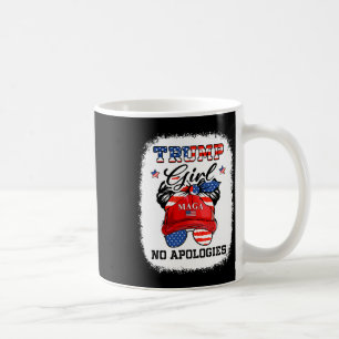 Mug Girl No Excuse Maga 2024 Messy Bun Vote Trump 4