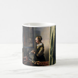 Mug Girl Reading a Letter à Open Window, Vermeer