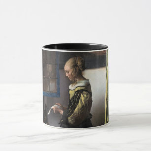 Mug Girl Reading a Letter à Open Window, Vermeer