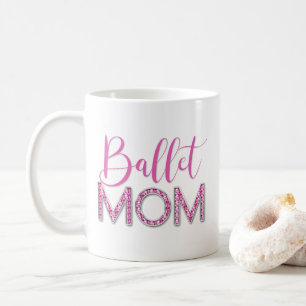 Mug Girl Rose Ballet Maman Épargne Diamond Typographie