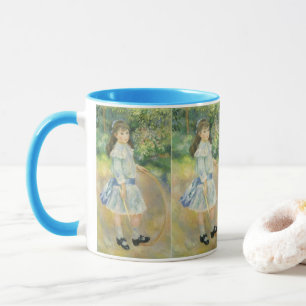 Mug Girl with Hoop de Pierre Renoir, Art Vintage