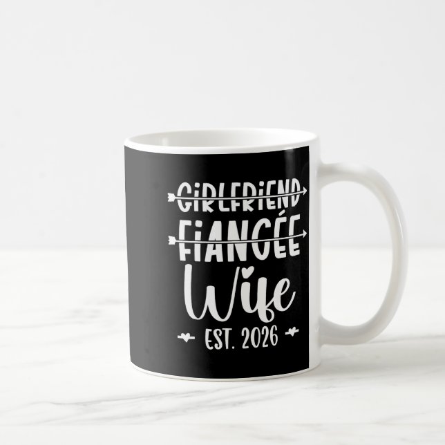 Mug Girlfriend Fiance Wife 2026 Just Married Wedding H (Droite)