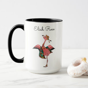 Mug Girlie a personnalisé le Flamant rose de Bohème