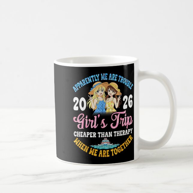 Mug Girls Trip Hilarious Friends Fun Boat Ocean Travel (Droite)