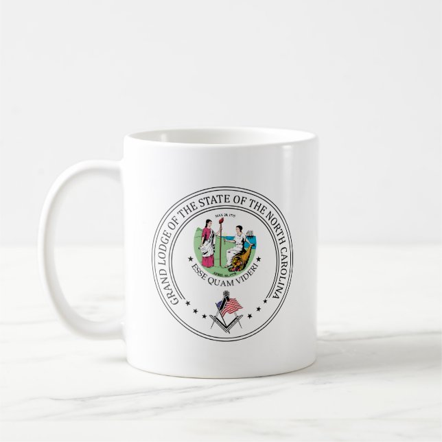 Mug Gîte de franc-maçonnerie de l'état de Caroline du  (Gauche)