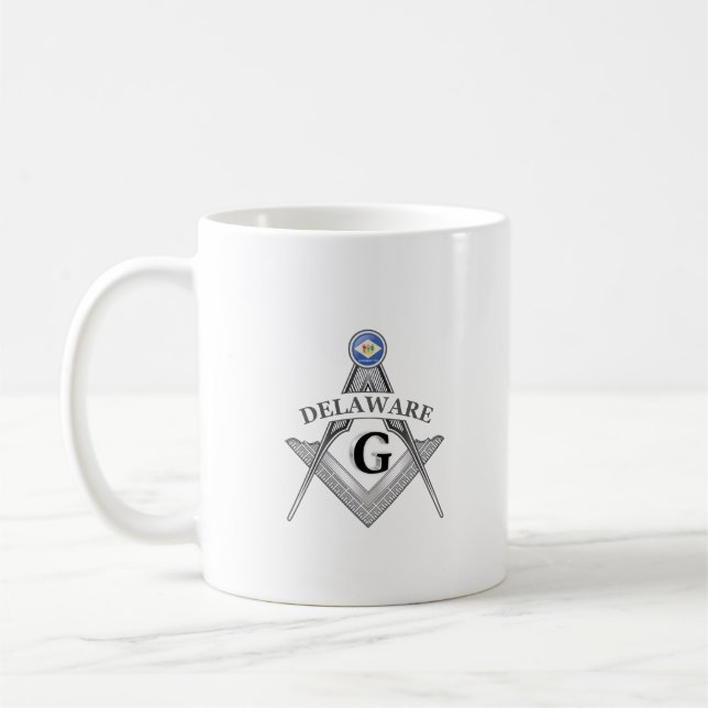 Mug Gîte de franc-maçonnerie de l'Etat du Delaware (Gauche)