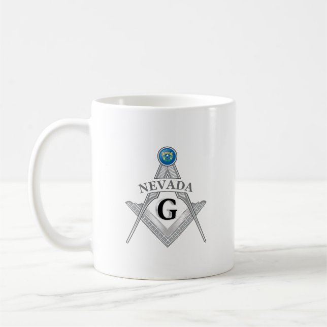 Mug Gîte de franc-maçonnerie de l'état du Nevada (Gauche)
