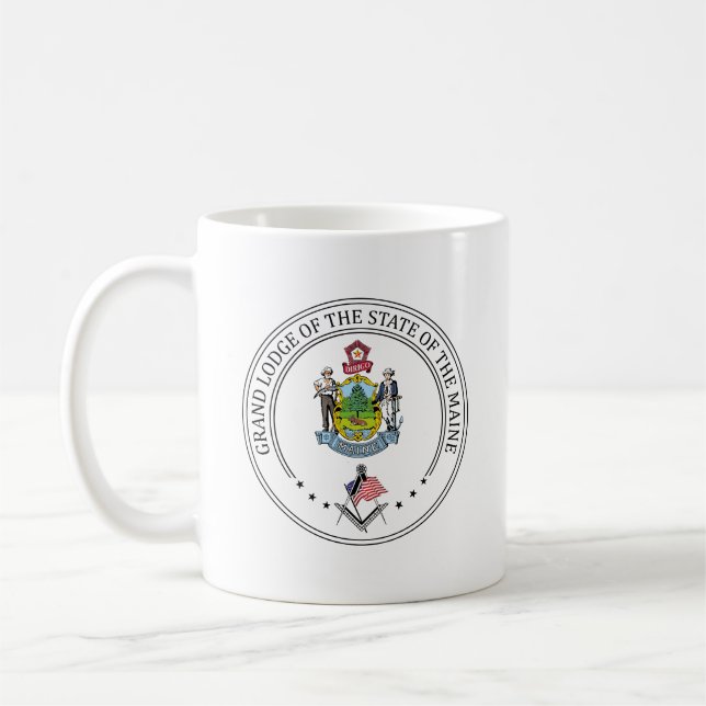 Mug Gîte franc-maçonnerie de l'état du Maine (Gauche)