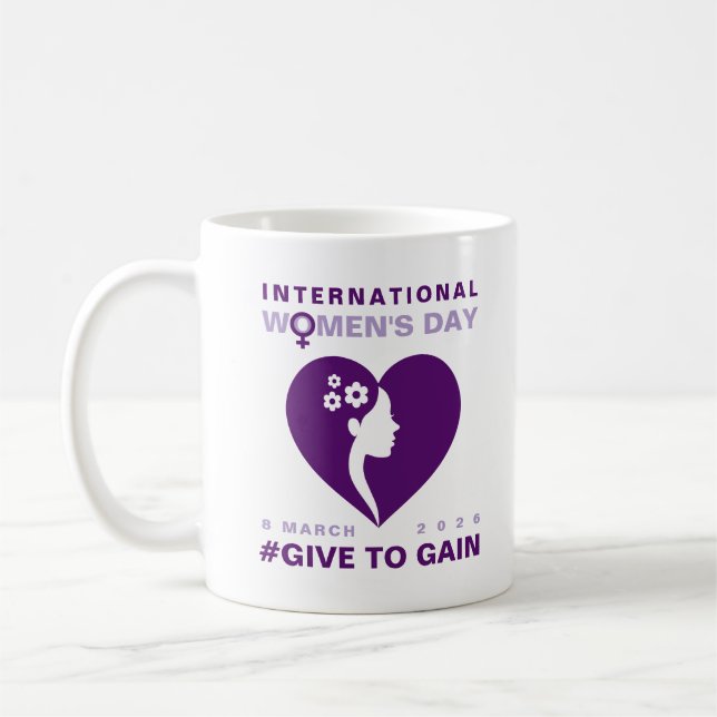 Mug Give To Gain International Women's Day 2026 (Gauche)