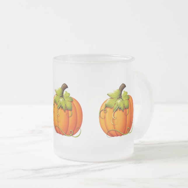 Mug givré citrouille d'automne/Halloween (Devant droit)