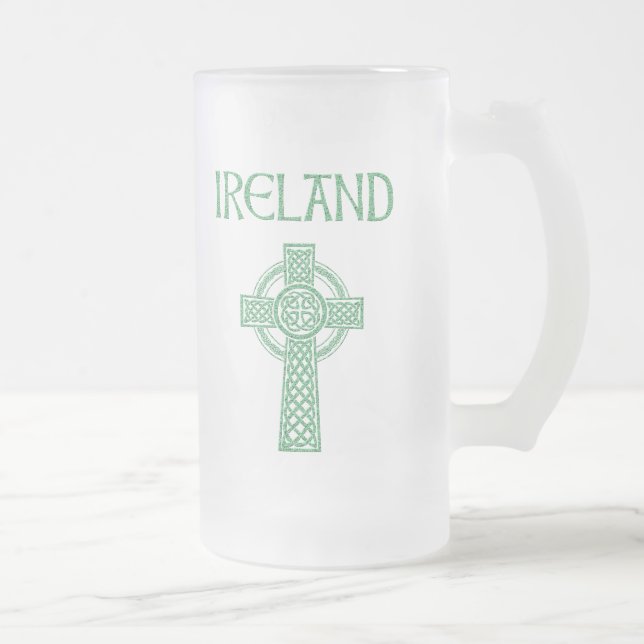 Mug givré croix celtique d'Irlande (Droit)