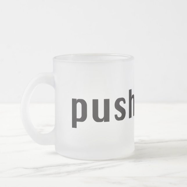 mug givré en bois push (Gauche)