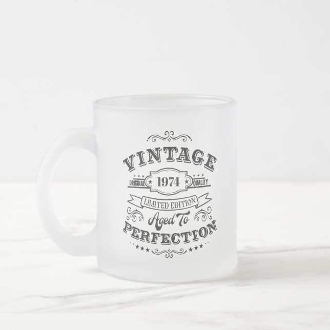 Mug givré vintage vieilli à la perfection (Gauche)