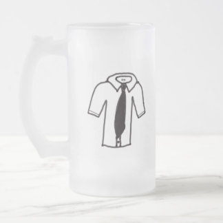 Mug givrée avec chemise noire et blanche avec Crav