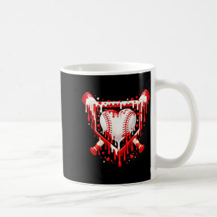 Mug Glace à la crème de baseball cœur drôle Saint-Vale