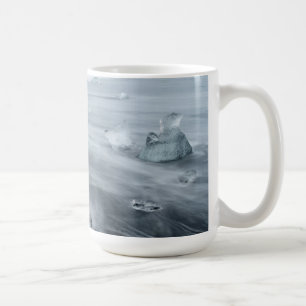 Mug Glace et eau sur une plage, Islande