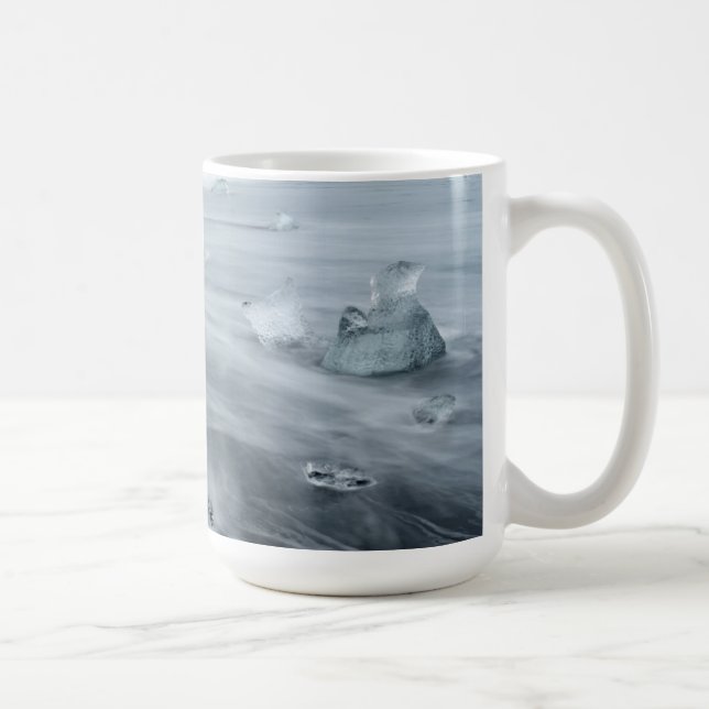 Mug Glace et eau sur une plage, Islande (Droite)