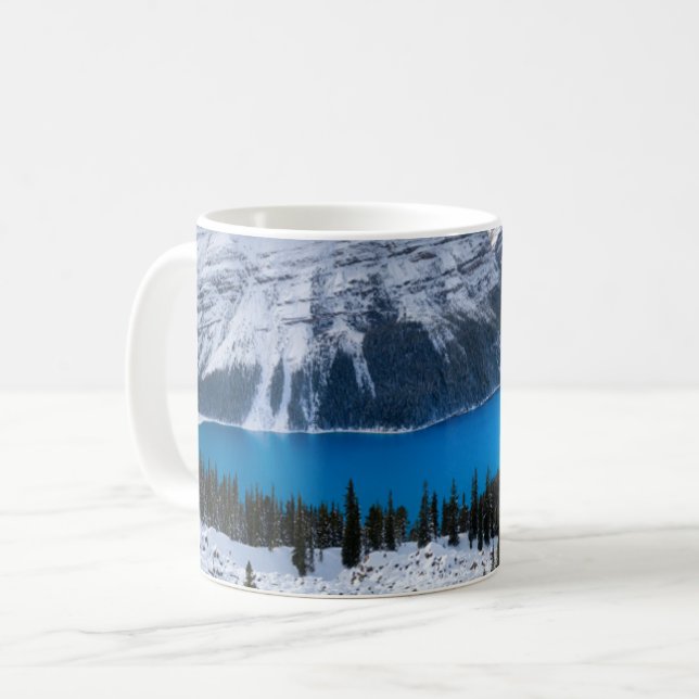 Mug Glace et neige | Lac Peyto, Rocheuses canadiennes (Devant gauche)