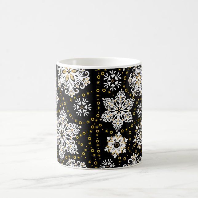 Mug Glam aux flocons dorés de minuit (Centre)