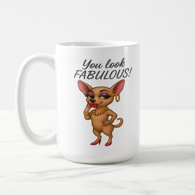 Mug Glam Chihuahua (Gauche)