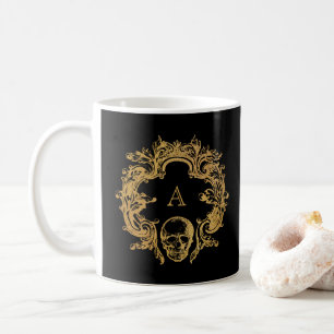 Mug Glam gothique Musique Monogramme Noir