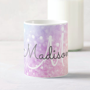 Mug Glam Iridescente Parties scintillant colorée perso