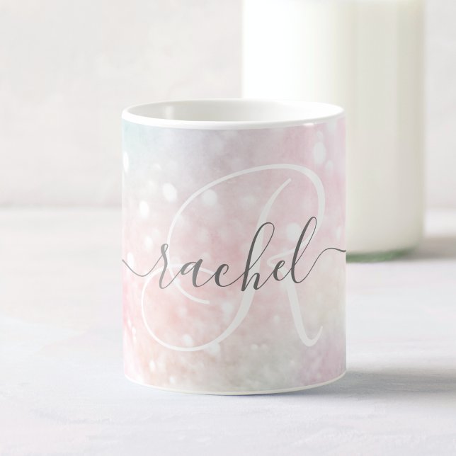 Mug Glam Parties scintillant rose Pastel Motif fille (Créateur téléchargé)