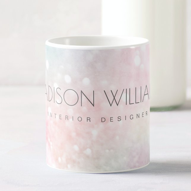 Mug Glam Parties scintillant rose Pastel Motif fille (Créateur téléchargé)