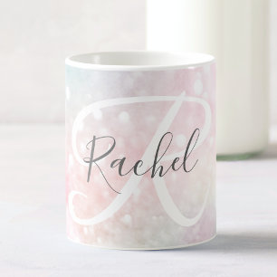 Mug Glam Parties scintillant rose Pastel Motif fille