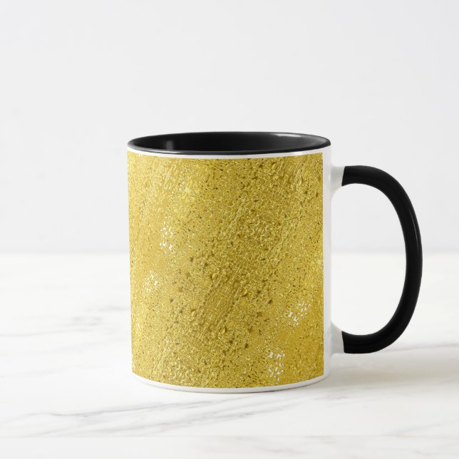 Mug Glam scintille et brillant faux motif or (Droite)