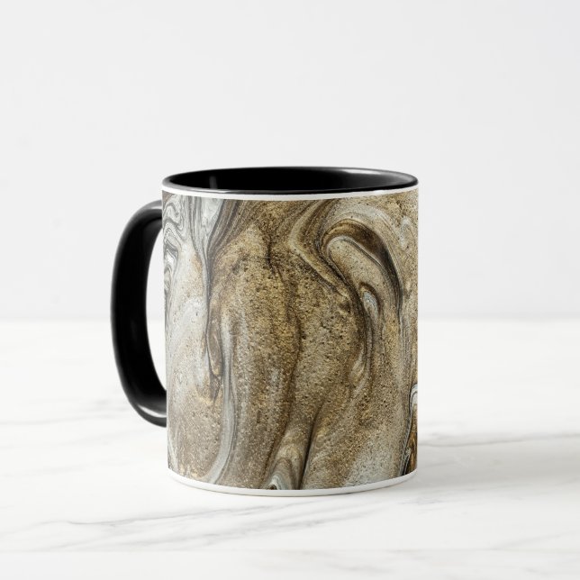 Mug glamor 003 couleurs brun liquide (Devant gauche)