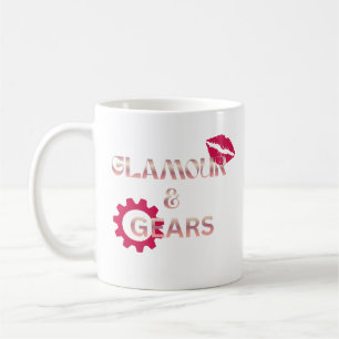 Mug Glamour & Gears Humour Féminin de Mécanique
