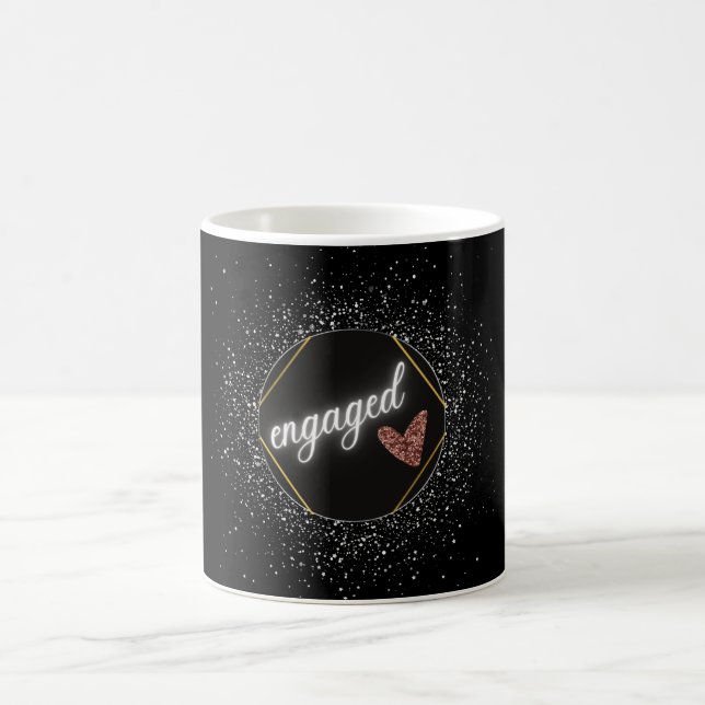 Mug Glamour Noir et Argent Engagé   (Centre)
