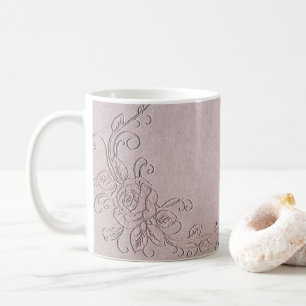 Mug Glamour rustique vintage élégant rose shabby chic