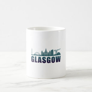 Mug Glasgow City Cityscape Skyline Drôle idée cadeau