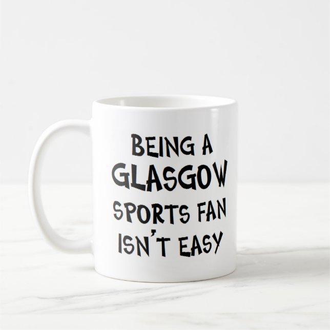 Mug glasgow sports fan, being (Gauche)