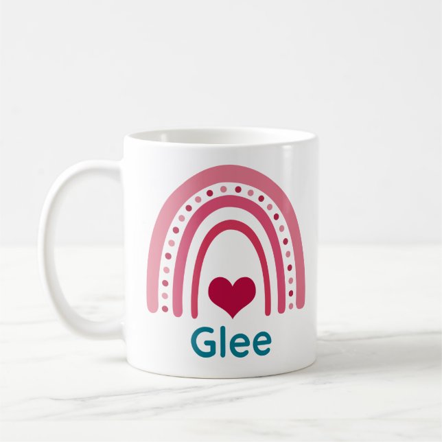 Mug Glee Viva Magenta Boho Arc-en-ciel (Gauche)