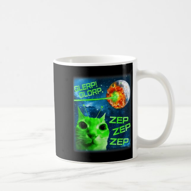 Mug Glerp Glorp Drôle Alien Chat Brainrot Meme  (Droite)
