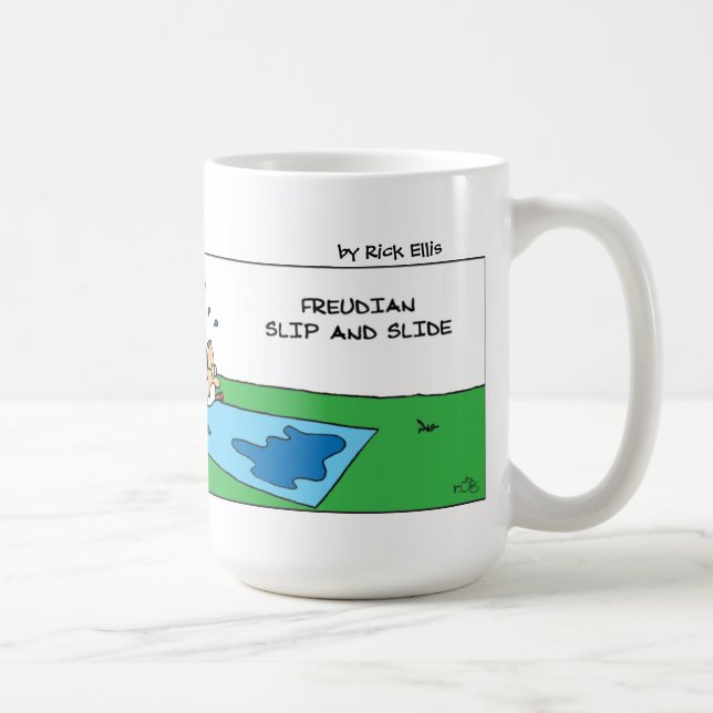 Mug Glissade freudienne drôle et amusante (Droite)