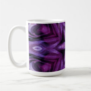 Mug Glitterie Purple Kaleidoscope Coeurs Gradient