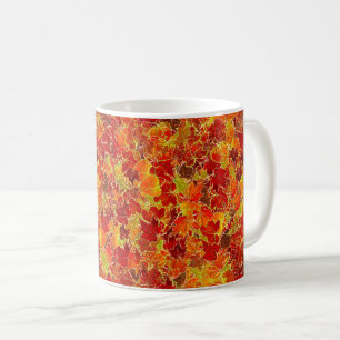 Mug Glittery Fall Maple Feuilles