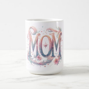 Mug Glittery Floral Maman