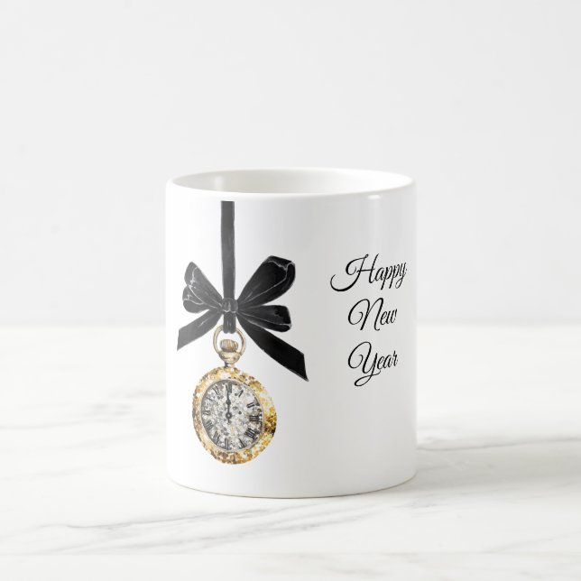 Mug Glitzy Gold Silver New Year Midnight Hour   (Centre)
