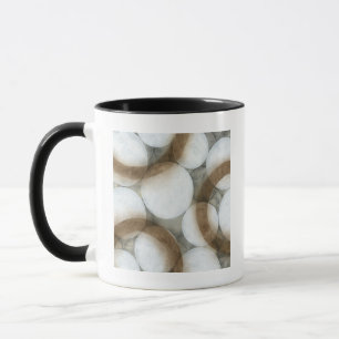 Mug Globes blancs et cercles Brown
