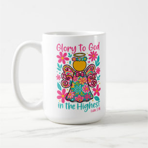 Mug Gloire à Dieu dans le plus grand chrétien de Noël